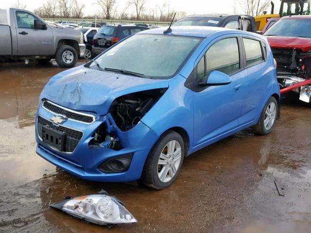 KL8CA6S93EC553121 - 2014 CHEVROLET SPARK LS BLUE photo 2