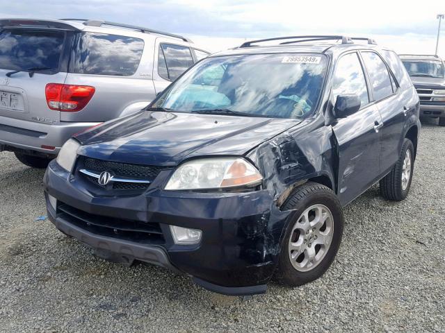 2HNYD18611H513044 - 2001 ACURA MDX TOURIN BLACK photo 2