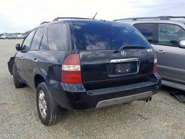 2HNYD18611H513044 - 2001 ACURA MDX TOURIN BLACK photo 3