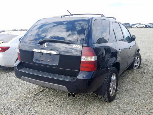 2HNYD18611H513044 - 2001 ACURA MDX TOURIN BLACK photo 4