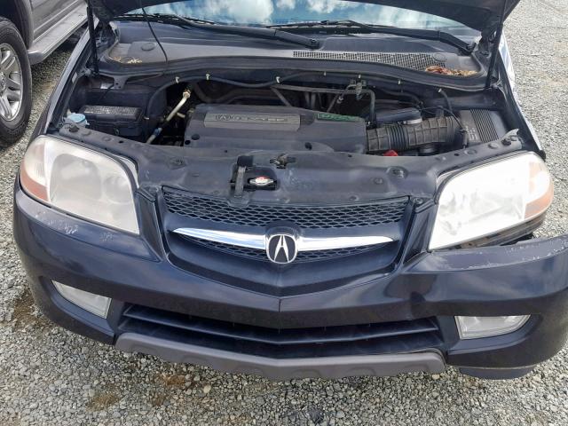 2HNYD18611H513044 - 2001 ACURA MDX TOURIN BLACK photo 7