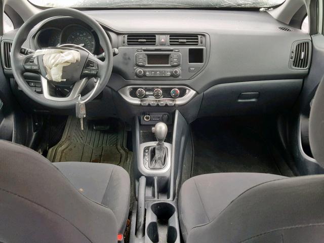 KNADM4A39D6121373 - 2013 KIA RIO LX SILVER photo 9