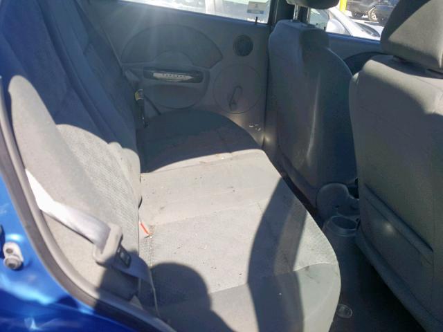 KL1TD52685B381633 - 2005 CHEVROLET AVEO BASE ლურჯი ფოტო 6