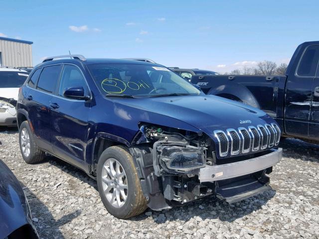 1C4PJLCB9FW601813 - 2015 JEEP CHEROKEE L BLUE photo 1