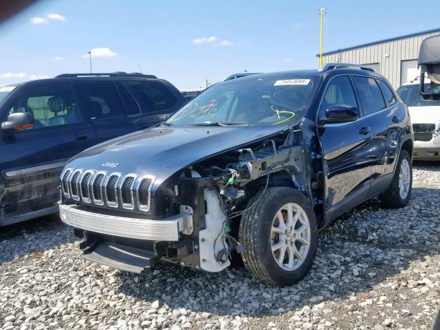 1C4PJLCB9FW601813 - 2015 JEEP CHEROKEE L BLUE photo 2