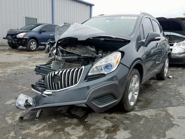 KL4CJASB9GB714944 - 2016 BUICK ENCORE GRAY photo 2