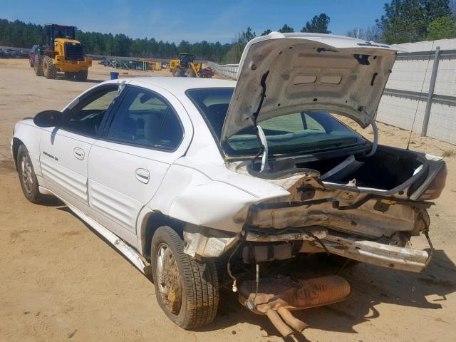 1G2NF52E72M502496 - 2002 PONTIAC GRAND AM S WHITE photo 3