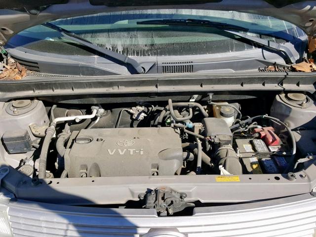 JTLKT324X54003753 - 2005 TOYOTA SCION XB BLACK photo 7