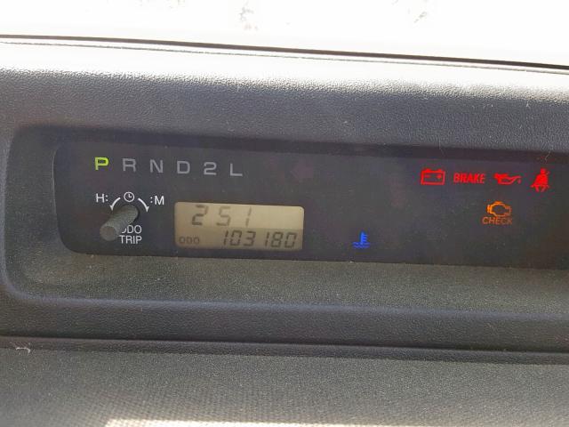 JTLKT324X54003753 - 2005 TOYOTA SCION XB BLACK photo 8