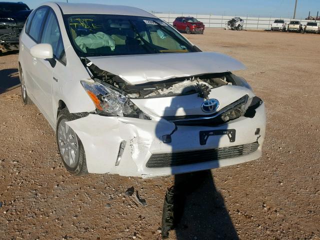 JTDZN3EU9EJ003955 - 2014 TOYOTA PRIUS V WHITE photo 9