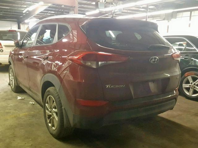 KM8J3CA40GU236757 - 2016 HYUNDAI TUCSON LIM MAROON photo 3