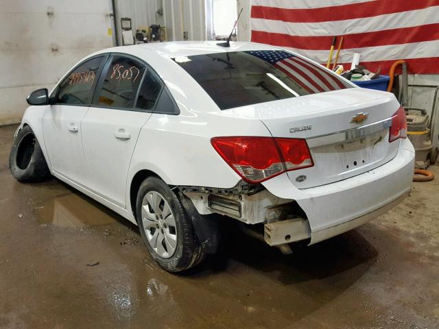 1G1PA5SH3D7134759 - 2013 CHEVROLET CRUZE LS WHITE photo 3