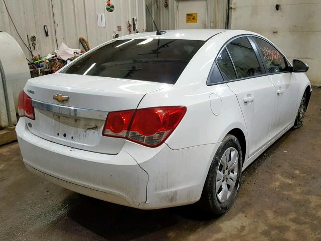 1G1PA5SH3D7134759 - 2013 CHEVROLET CRUZE LS WHITE photo 4