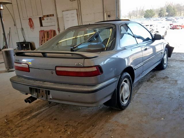 JH4DA9464LS011463 - 1990 ACURA INTEGRA GS GRAY photo 4