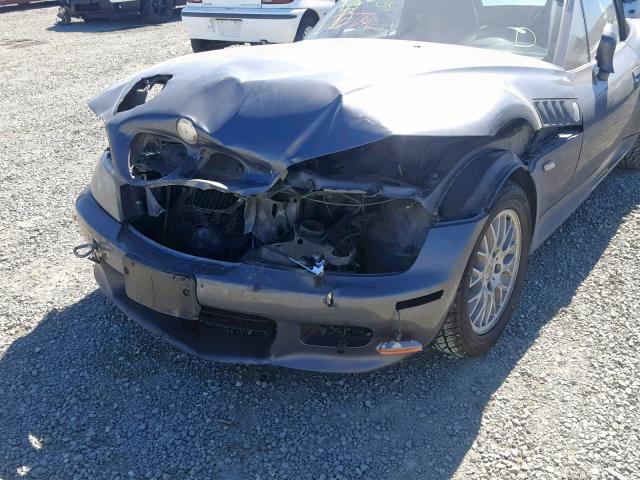 4USCH9346YLG02501 - 2000 BMW Z3 2.3 GRAY photo 9