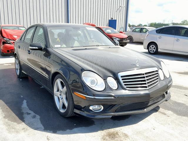 WDBUF56X29B360193 - 2009 MERCEDES-BENZ E 350 BLACK photo 1