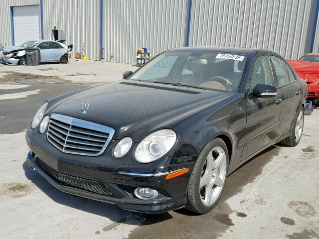 WDBUF56X29B360193 - 2009 MERCEDES-BENZ E 350 BLACK photo 2