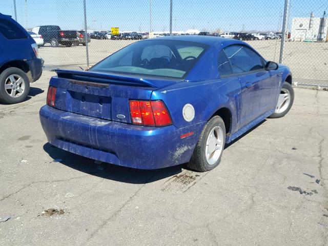 1FAFP40433F417376 - 2003 FORD MUSTANG BLUE photo 4
