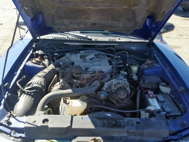 1FAFP40433F417376 - 2003 FORD MUSTANG BLUE photo 7