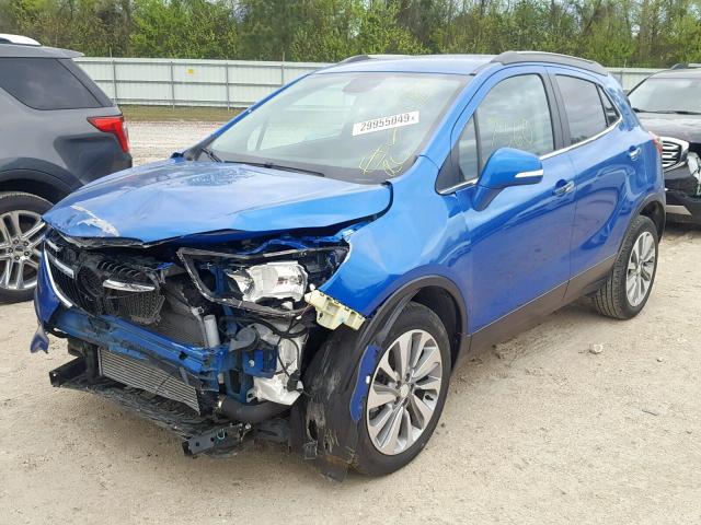 KL4CJASB5JB624956 - 2018 BUICK ENCORE PRE BLUE photo 2