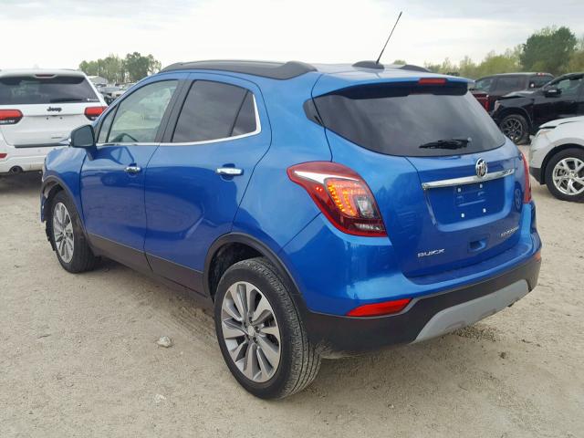 KL4CJASB5JB624956 - 2018 BUICK ENCORE PRE BLUE photo 3