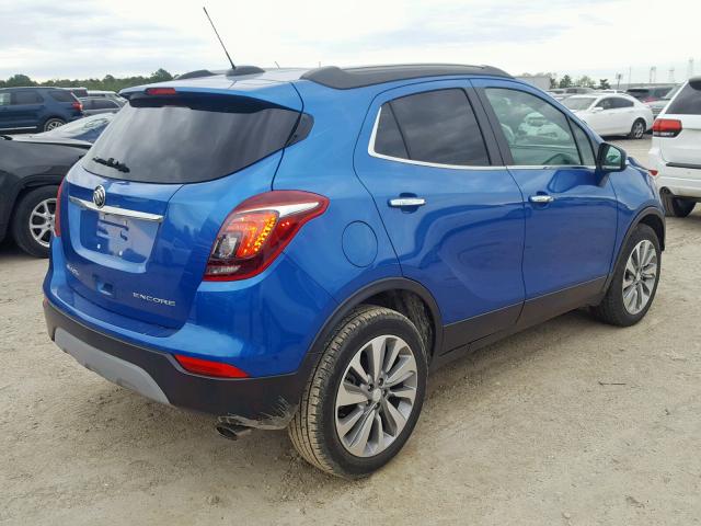 KL4CJASB5JB624956 - 2018 BUICK ENCORE PRE BLUE photo 4