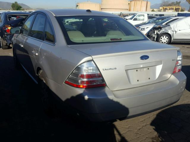 1FAHP24W78G110433 - 2008 FORD TAURUS SEL SILVER photo 3