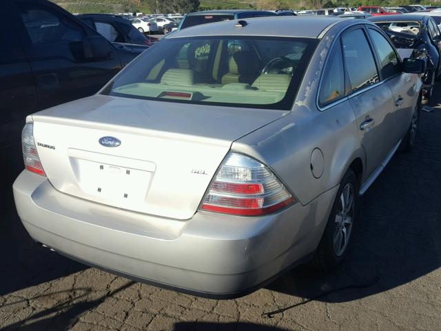 1FAHP24W78G110433 - 2008 FORD TAURUS SEL SILVER photo 4