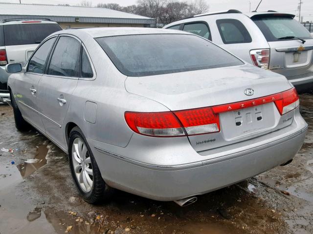 KMHFC46FX6A098537 - 2006 HYUNDAI AZERA SE SILVER photo 3