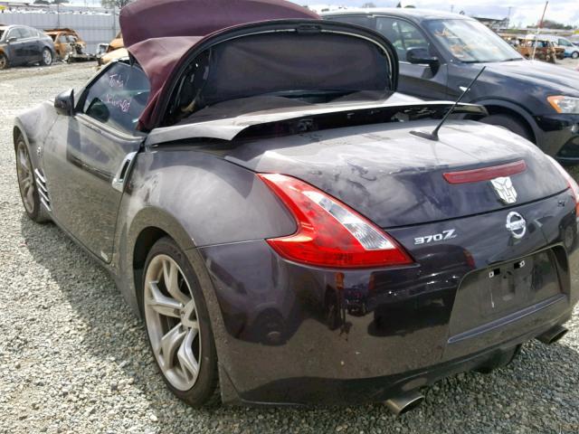 JN1AZ4FHXAM302083 - 2010 NISSAN 370Z BLACK photo 3