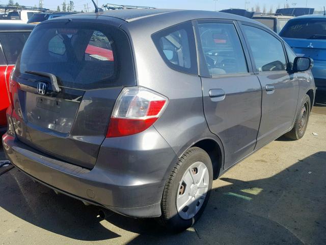 JHMGE8H32CC034472 - 2012 HONDA FIT CHARCOAL photo 4