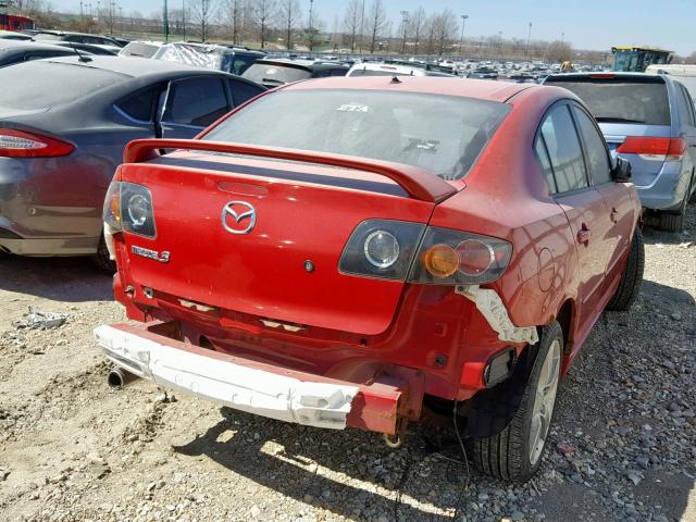 JM1BK323761424502 - 2006 MAZDA 3 S RED photo 4