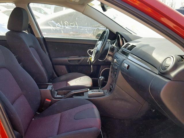 JM1BK323761424502 - 2006 MAZDA 3 S RED photo 5