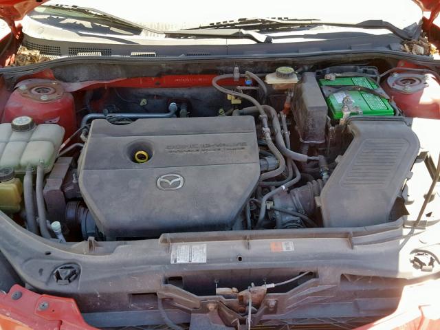 JM1BK323761424502 - 2006 MAZDA 3 S RED photo 7