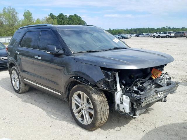 1FM5K7F80HGD62382 - 2017 FORD EXPLORER L GRAY photo 1