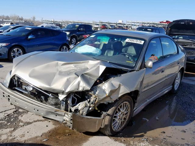 4S3BE656427207818 - 2002 SUBARU LEGACY GT GOLD photo 2