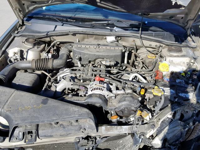 4S3BE656427207818 - 2002 SUBARU LEGACY GT GOLD photo 7