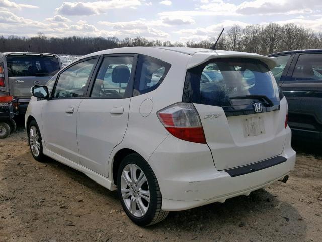 JHMGE87499S070622 - 2009 HONDA FIT SPORT WHITE photo 3