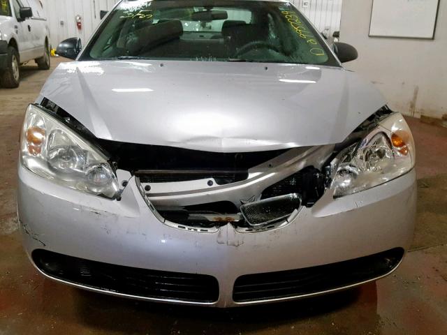 1G2ZF58B374211998 - 2007 PONTIAC G6 VALUE L SILVER photo 9