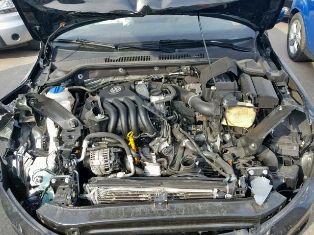 3VW2K7AJ0FM347365 - 2015 VOLKSWAGEN JETTA BASE BLACK photo 7