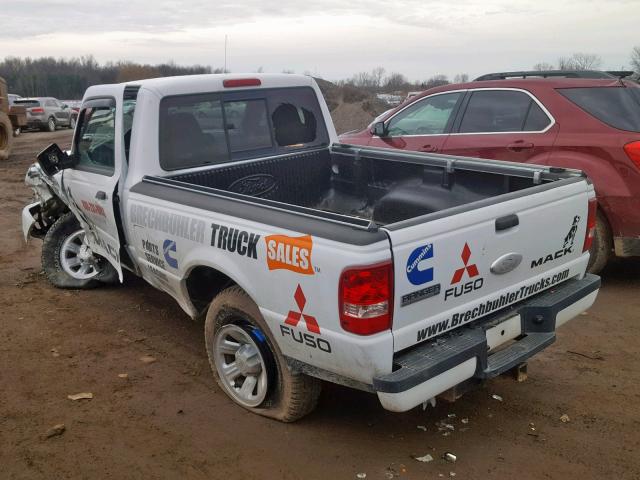 1FTYR10D07PA07341 - 2007 FORD RANGER WHITE photo 3