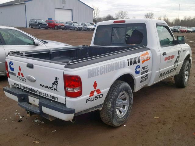 1FTYR10D07PA07341 - 2007 FORD RANGER WHITE photo 4