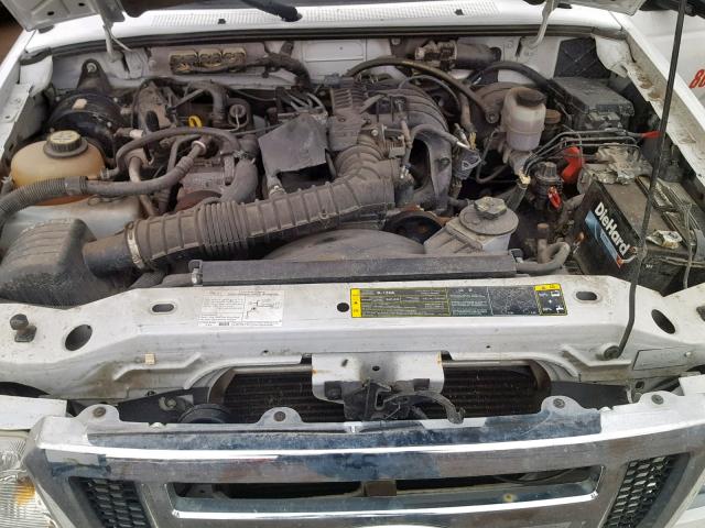 1FTYR10D07PA07341 - 2007 FORD RANGER WHITE photo 7