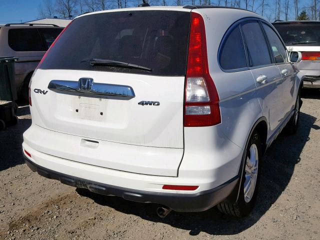 5J6RE4H74AL076218 - 2010 HONDA CR-V EXL WHITE photo 4