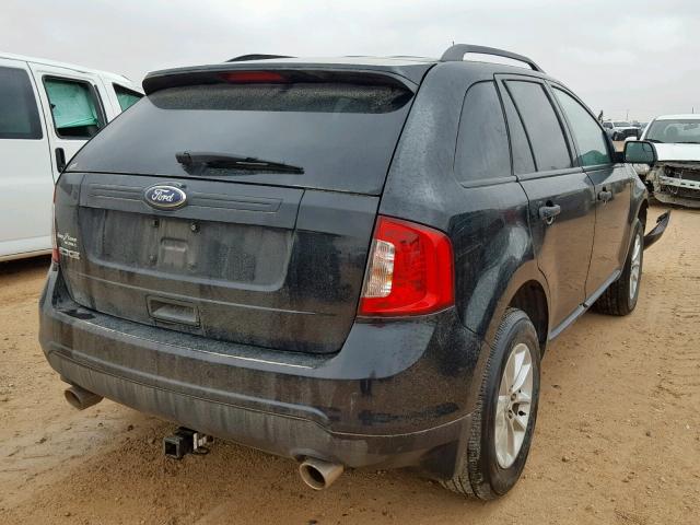 2FMDK3GC0DBC61836 - 2013 FORD EDGE SE BLACK photo 4