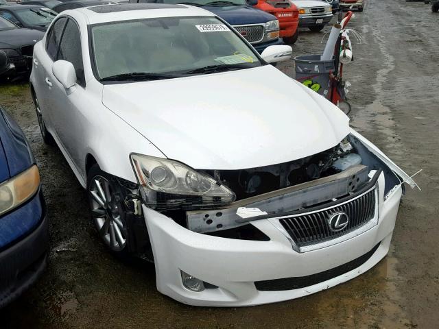 JTHBF5C27A2095744 - 2010 LEXUS IS 250 WHITE photo 1