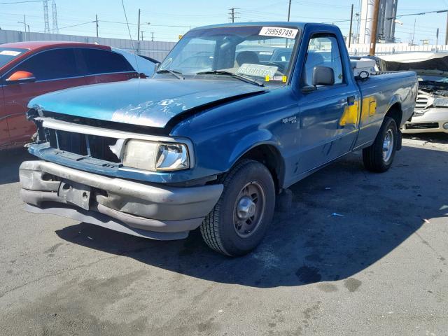 1FTCR10A6VUA40360 - 1997 FORD RANGER GREEN photo 2