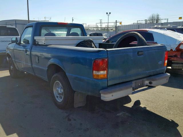 1FTCR10A6VUA40360 - 1997 FORD RANGER GREEN photo 3