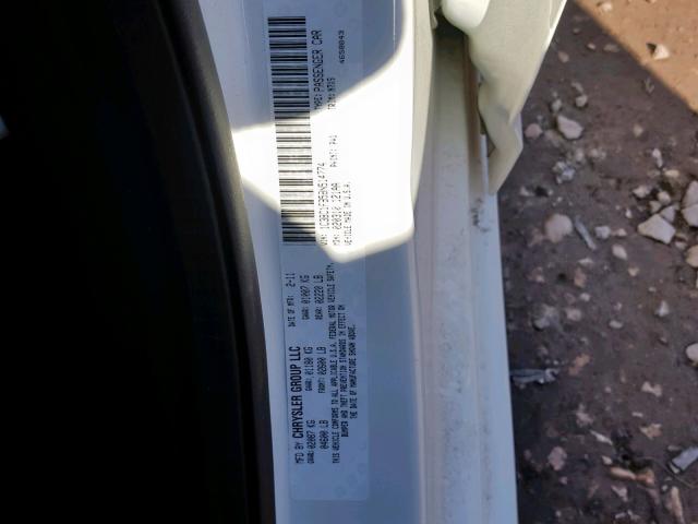 1C3BC1FB5BN514774 - 2011 CHRYSLER 200 TOURIN WHITE photo 10