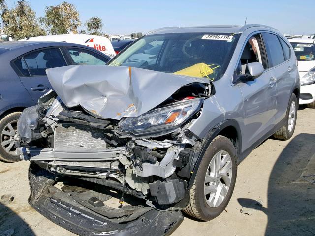 2HKRM3H7XGH549717 - 2016 HONDA CR-V EXL SILVER photo 2